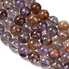 Natural Purple Phantom Quartz Lodolite Quartz Beads Strands G-R446-10mm-01A-4
