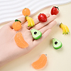 10Pcs 5 Styles Resin Pendants RESI-YW0001-97-4