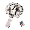 Plastic Flower Pull Bows FIND-WH20030-06E-1