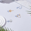 4Pcs 2 Colors Brass Clip-on Earring EJEW-LP0007-047-1