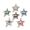 Alloy Enamel Pendants ENAM-F143-04-G-2