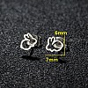 201 Stainless Steel Stud Earrings FS-WGB18B1-10-1