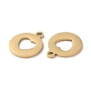 Ion Plating(IP) 304 Stainless Steel Charms STAS-Q303-11G-2