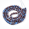 Baking Paint Glass Beads Strands DGLA-N003-8mm-C10-3