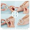 2Pcs Alloy Rhinestone Shoe Decoration AJEW-GO0001-87-3
