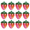 30Pcs Electroplate Opaque Acrylic Pendants PACR-SC0001-10-1