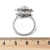 Sunflower Rotatable Open Cuff Rings for Women LS-RJEW-S402-09P-4