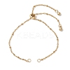 2Pcs 2 Colors 304 Stainless Steel Slider Bracelet Makings AJEW-JB01252-2