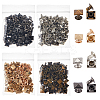 200Sets 4 Colors Brass with Iron Flat Square Rivets FIND-FH0011-33B-1