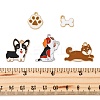 10Pcs 5 Styles Rack Plating Alloy Enamel Pendants ENAM-FP0001-96-4