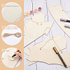 Wooden Ornaments WOOD-WH0107-32-4