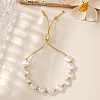 Adjustable Imitation Shell Slider Bracelets IC4900-1