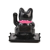 ABS Plastic Solar Powered Maneki-neko Figurines DJEW-B017-01B-04-4