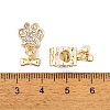 Rack Plating Alloy Rhinestone European Dangle Charms FIND-C055-19M-4