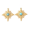 Synthetic Turquoise Pendants STAS-Z177-07G-01-1