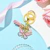 Acrylic & Alloy Enamel Keychain KEYC-FS00026-04-3
