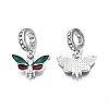 Rack Plating Alloy Enamel European Dangle Charms LS-MPDL-N039-040-2