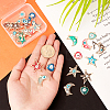 36Pcs 18 Style Alloy Enamel Pendants ENAM-CA0001-37-3