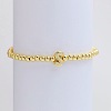 Brass Beaded Stretch Bracelets for Women FS-WG560D0-19-1