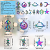 4 Sets 2 Style Alloy Pendants FIND-PH0002-53-NR-5