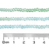 Transparent Painted Glass Beads Strands X-DGLA-A034-T1mm-A16-3