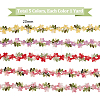 5 Yards 5 Colors Polyester Embroidery Lace Trim OCOR-PH0005-19-4