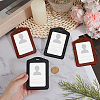 4Pcs 2 Colors Imitation Leather ID Card Holder AJEW-CL0001-09-3