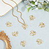 8Pcs Brass Micro Pave Cubic Zirconia Pendants KK-BBC0020-49-3