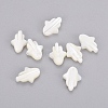 Hamsa Hand/Hand of Fatima/Hand of Miriam Natural White Shell Beads LS-BSHE-L008-02-1