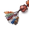 7 Chakra Gemstone Hanging Decorations HJEW-JM00805-03-5