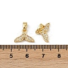Brass Micro Pave Cubic Zirconia Charms KK-C093-13G-3