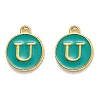 Golden Plated Alloy Enamel Charms LS-ENAM-Q437-15U-1