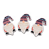 Christmas Single Face Printed Wood Big Pendants WOOD-H102-01G-1