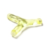 Transparent Resin Alphabet Pendants LS-RESI-C028-02Y-3