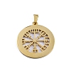 201 Stainless Steel Norse Viking Compass Amulet Pendants STAS-WH0029-32A-1-3