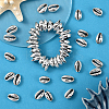 80Pcs Electroplated Natural Cowrie Shell Beads BSHE-LT0001-06P-5