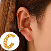 Brass Rhinestone Cuff Earrings WGCA6F2-08-1