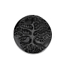 Natural Obsidian Carved Big Pendants PW-WG37954-14-1