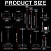 3 Sets 3 Styles Acrylic Storage Hat Racks ODIS-PH0001-84-2