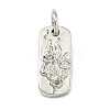 Five Elements Theme Brass Micro Pave Clear Cubic Zirconia Charms KK-F934-02D-P-1