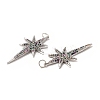 Brass Micro Pave Cubic Zirconia Pendants KK-E068-VB449-3
