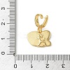 Christmas Brass Rhinestone Butterfly Pendant Decorations KK-H498-01G-01-3