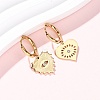5Pcs 304 Stainless Steel Crystal Rhinestone Hoop Earrings EJEW-G447-04G-2