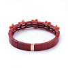 (Jewelry Parties Factory Sale)Tile Elastic Bracelets BJEW-K004-13-4