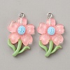 Translucent Resin Pendants RESI-TAC0004-32P-04-1