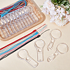12pcs 2 Styles Plastic/Acrylic Magnifier AJEW-AR0001-96-4