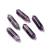 Natural Amethyst Double Terminal Pointed Pendants G-C007-02B-08-1