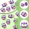 15Pcs Opaque Resin Pendants RESI-YW0005-32-3