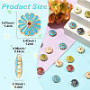 35Pcs 7 Colors Alloy Enamel Beads ENAM-YW0008-16-3