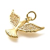 Brass Micro Pave Cubic Zirconia Pendants KK-B128-12G-05-2